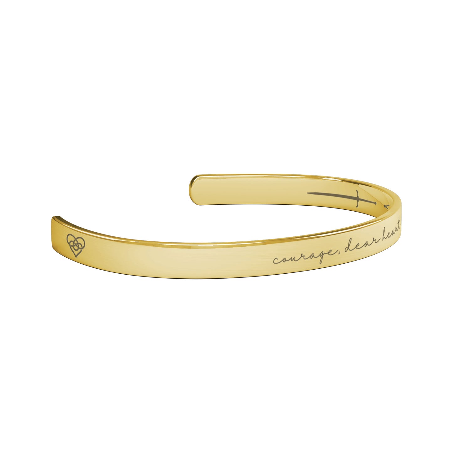 Courage, Dear Heart Cuff Bracelet