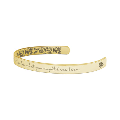 George Eliot Never Too Late Cuff Bracelet