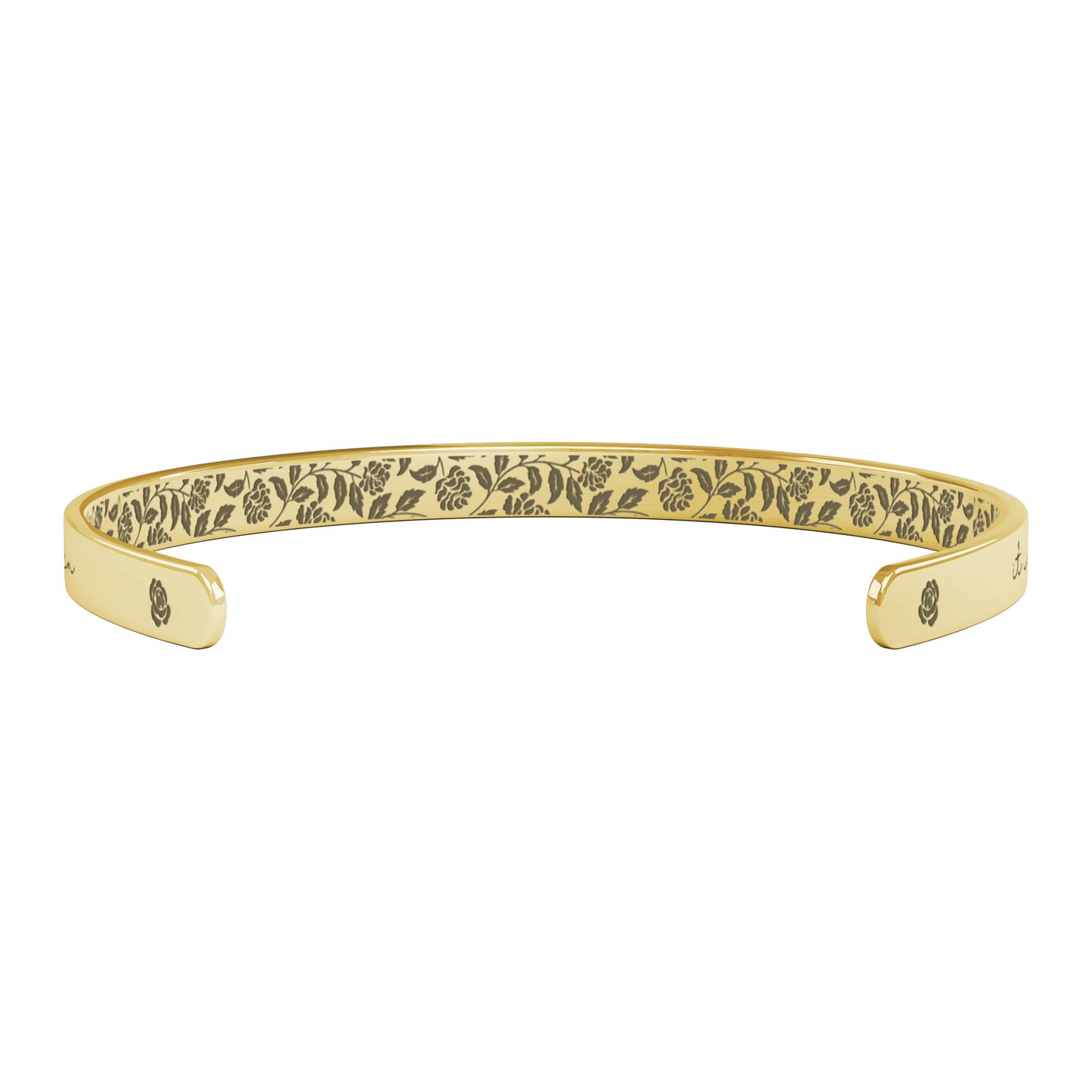 George Eliot Never Too Late Cuff Bracelet