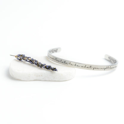 George Eliot Never Too Late Cuff Bracelet