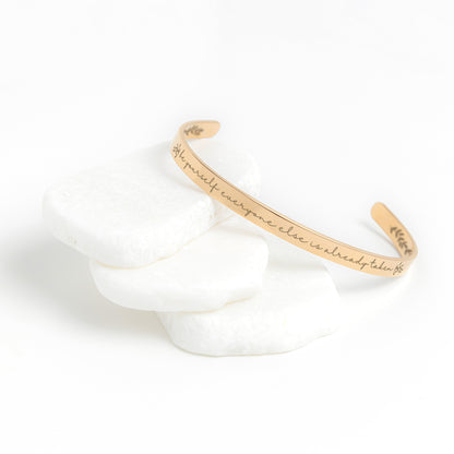Oscar Wilde Be Yourself Cuff Bracelet