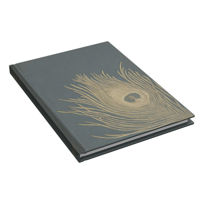 Peacock Feather Hardcover Notebook
