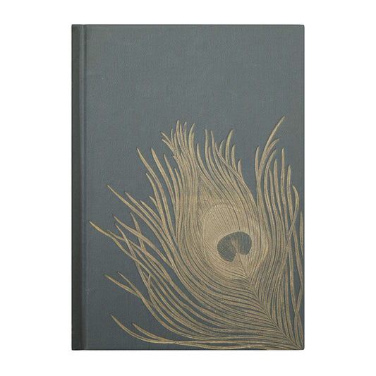 Peacock Feather Hardcover Notebook