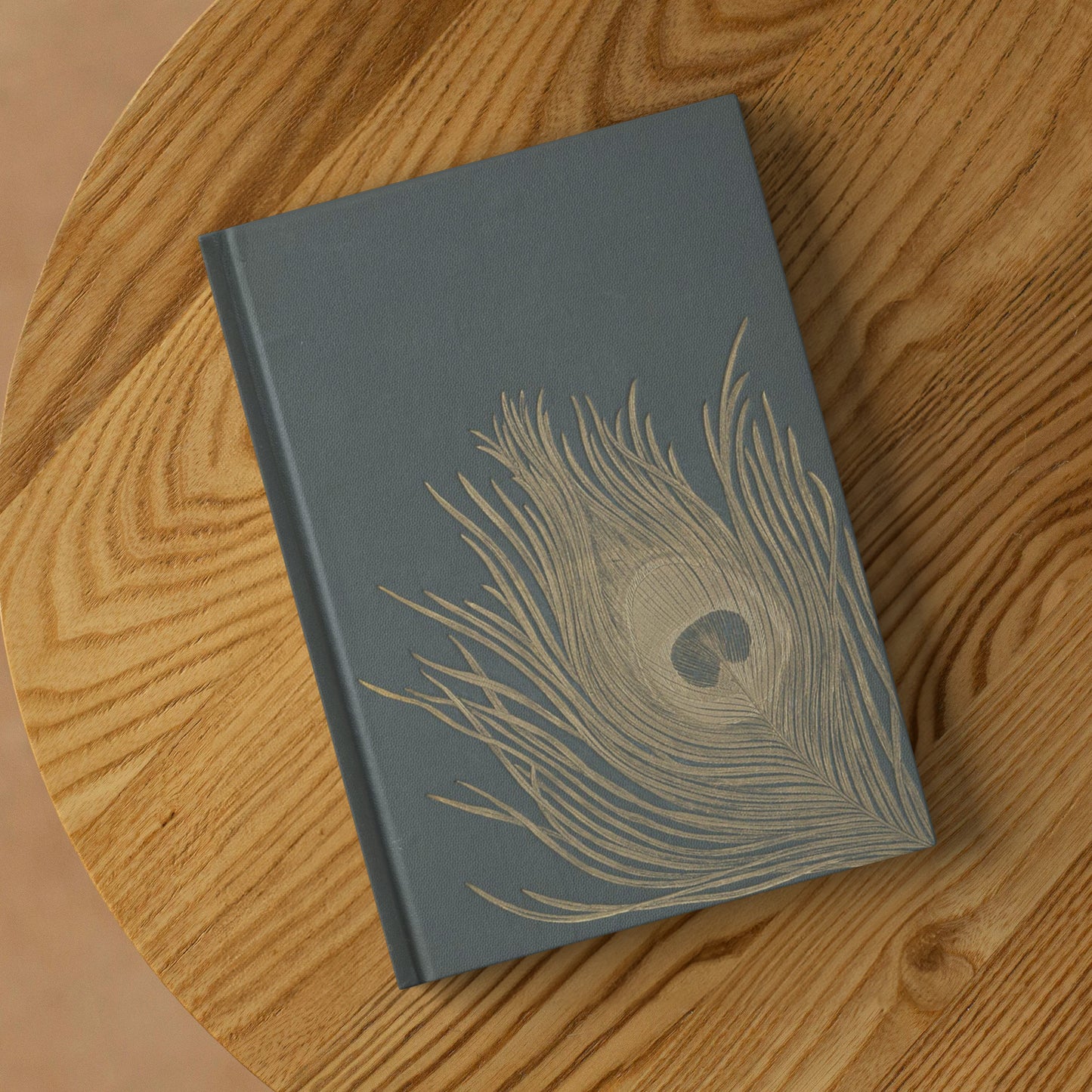 Peacock Feather Hardcover Notebook